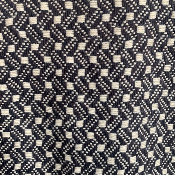 Sandra Angelozzi Brown/Cream Wool Blend A Line Dress - Picture 3 of 9